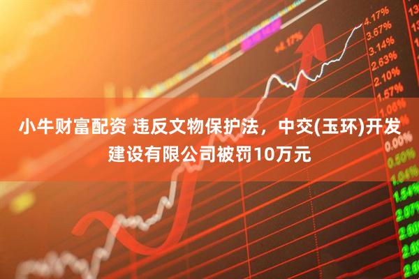 小牛财富配资 违反文物保护法，中交(玉环)开发建设有限公司被罚10万元